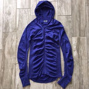 Athleta purple sparkle zip up hoodie